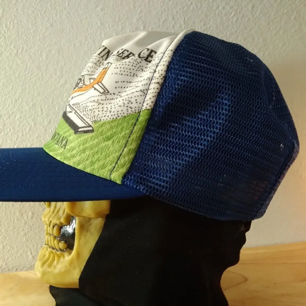 Vintage Russaero Flying Service Crop Dust Snap Back Trucker Hat